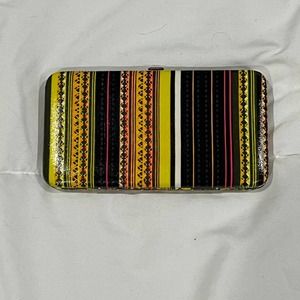 Y2k striped wallet